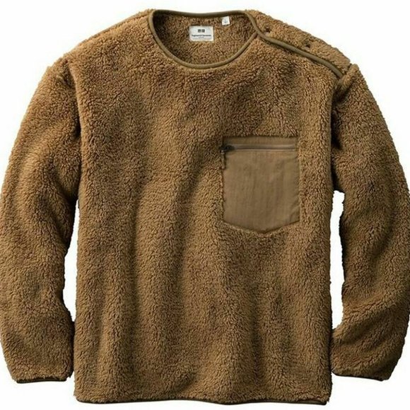 Uniqlo x Engineered Garments Fleece Pullover Beige - Picture 1 of 5
